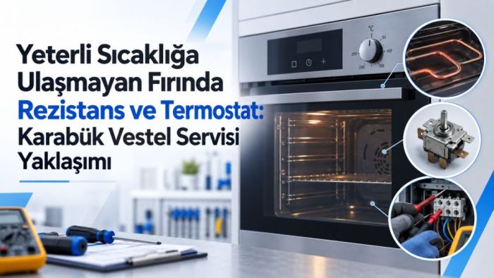 Yeterli Sıcaklığa Ulaşmayan Fırında Rezistans ve Termostat: Karabük Vestel Servisi Yaklaşımı